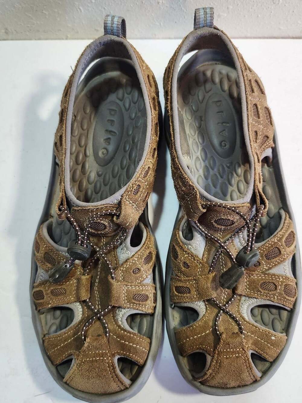 Privo Leather Brown Hiking Sandals